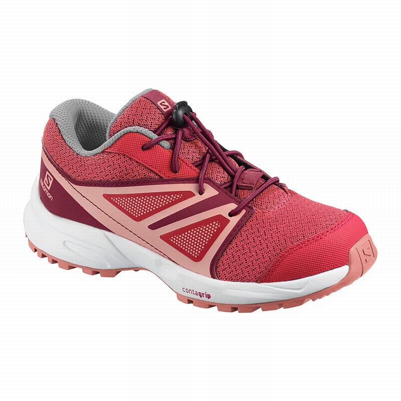 Zapatillas De Running Salomon Niños Rojas Oscuro Rosas / Rojas - Salomon Argentina SENSE K ,864791-M